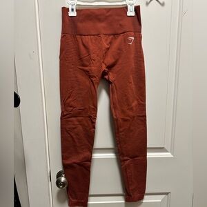 Burnt orange gym shark full leggings